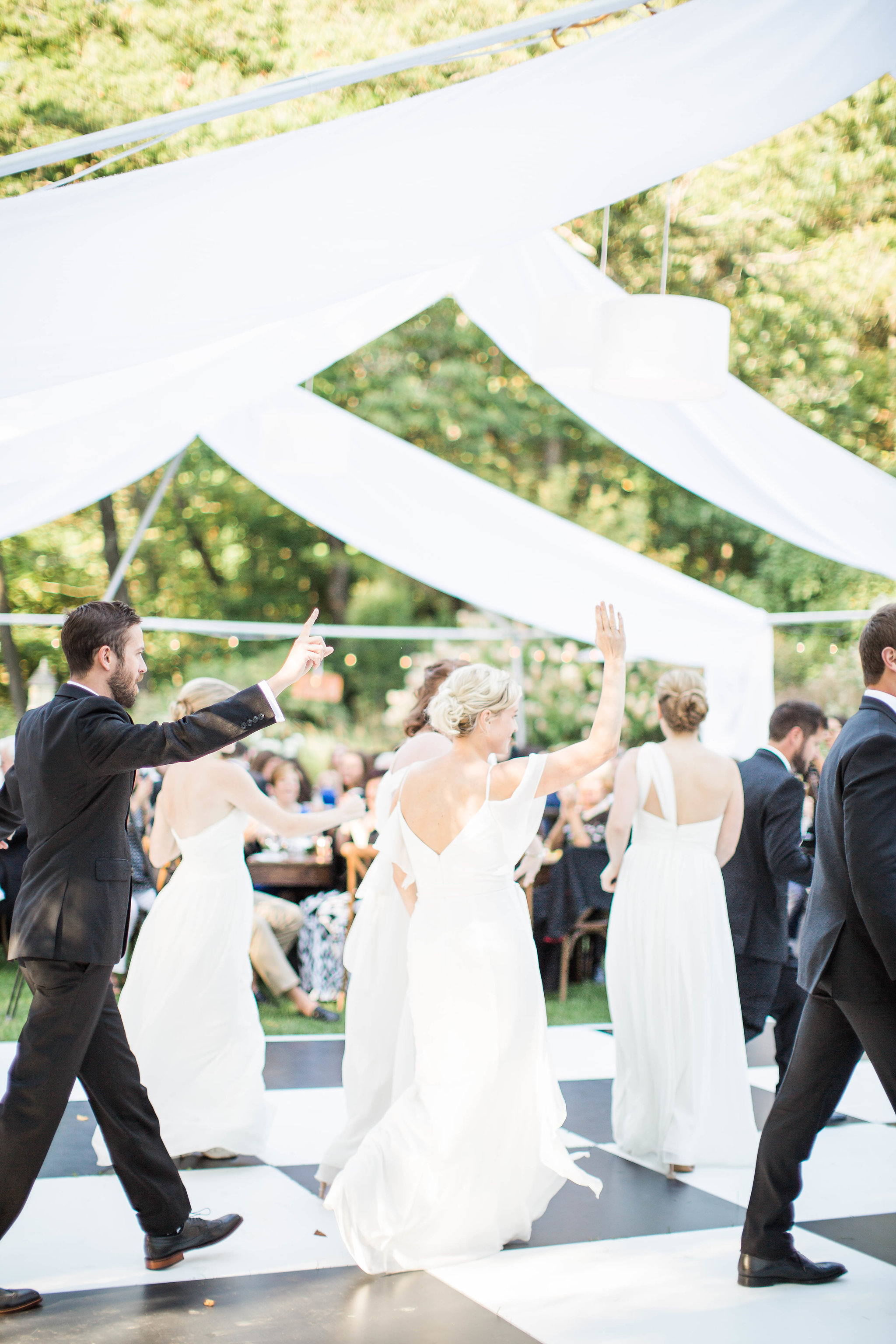 Fernwood Botanical Garden wedding reception dancing