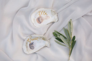 Oyster shells escort cards