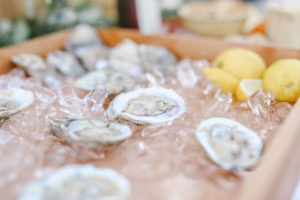 Raw oyster appetizers