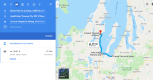 Traverse City, Michigan Wedding Route