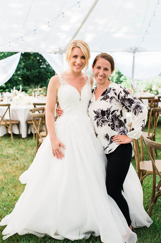 Bride and Michigan wedding planner Brooke DePauw