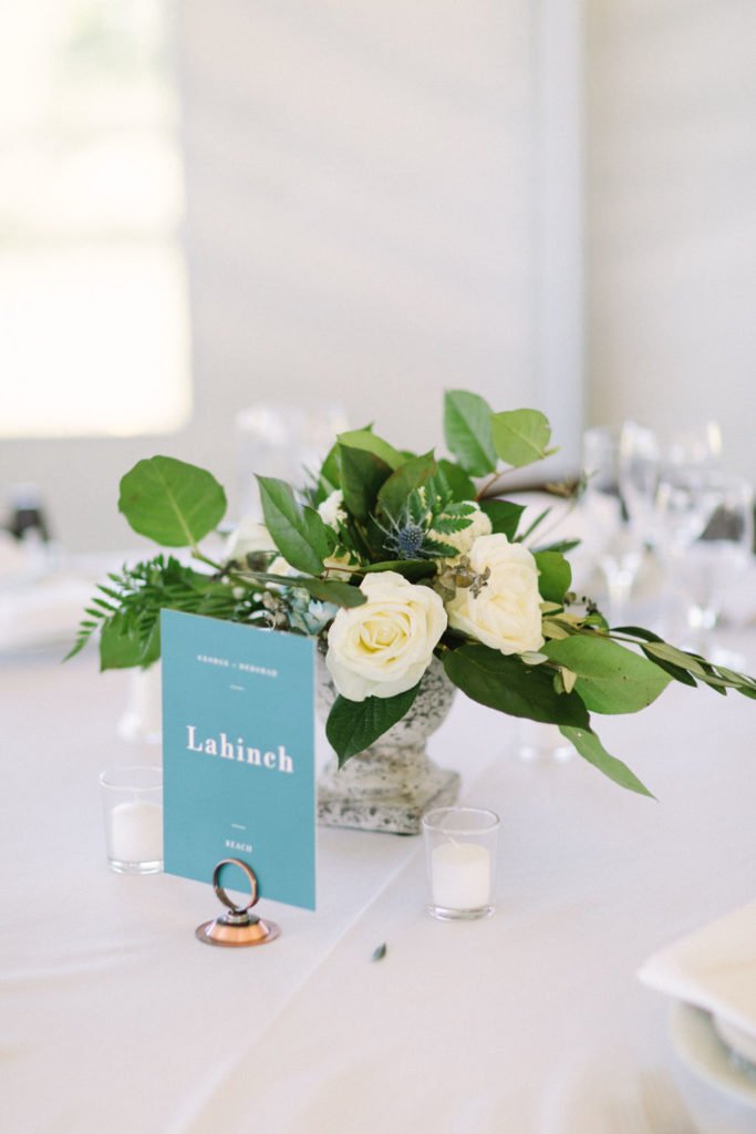 Floral centerpiece at 12 Corners Vineyard Wedding