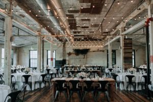 Journeyman Distillery wedding reception