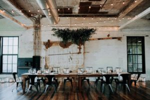 Journeyman Distillery wedding head table