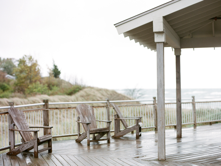 The deck at Camp Blodgett in West Olive, MI