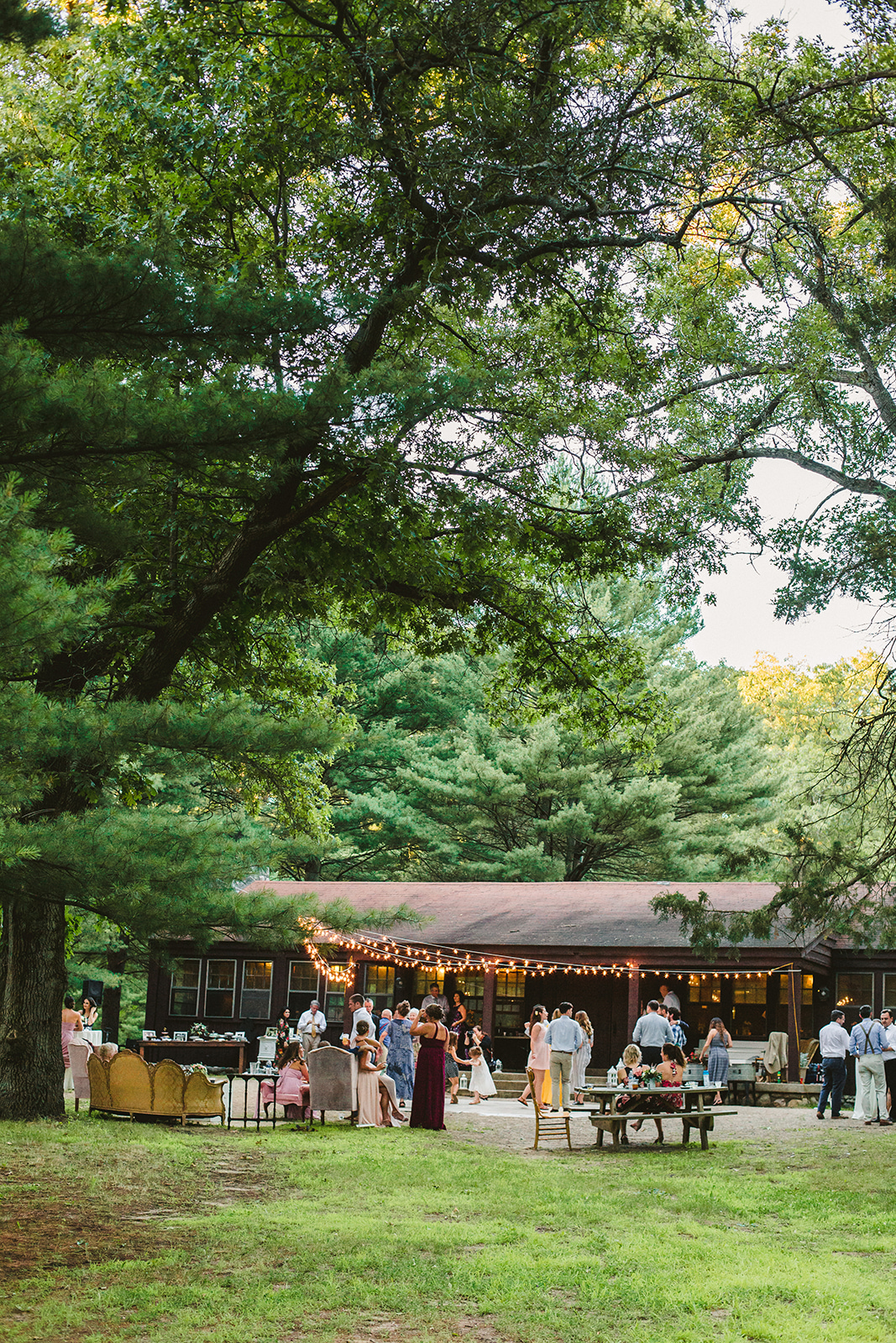 Guests dancing at a Long Lake Outdoor Center wedding