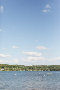 Gun lake during a Bay Pointe Inn wedding in Shelbyville, Michigan