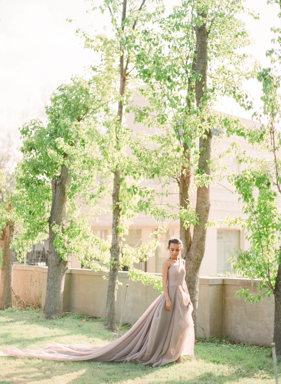 Bride during her Oklahoma city wedding