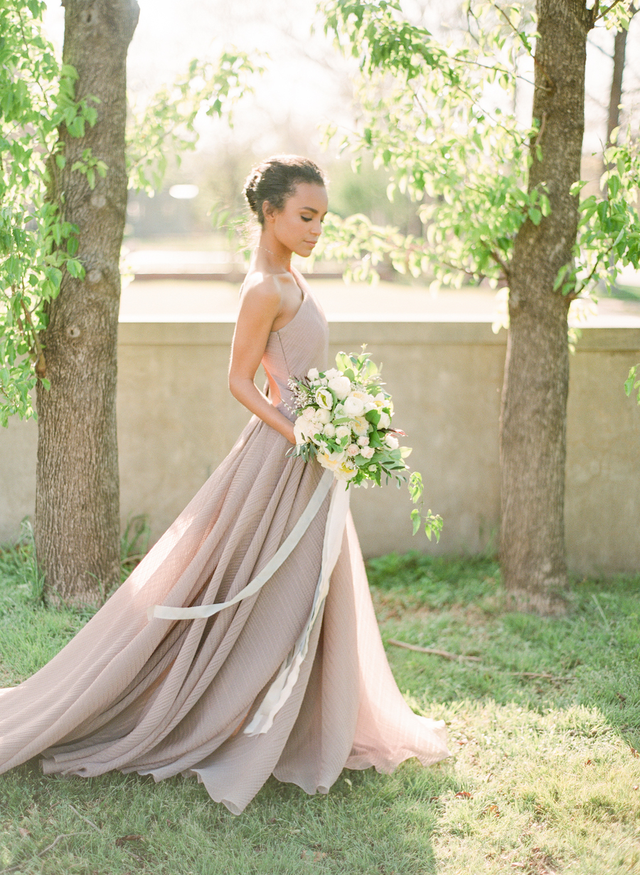 Bride during her Oklahoma city wedding