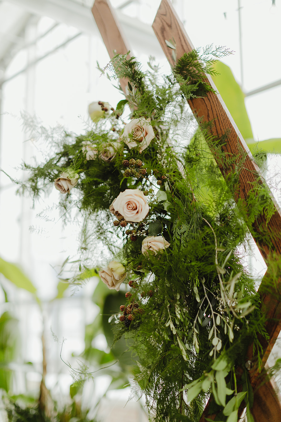 Beautiful flowers set for a Grand Rapids, MI wedding