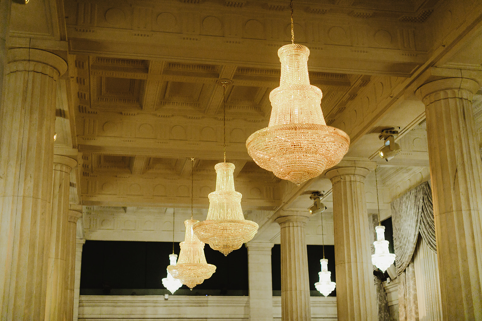 Beautiful lighting during a Ballroom at McKay wedding