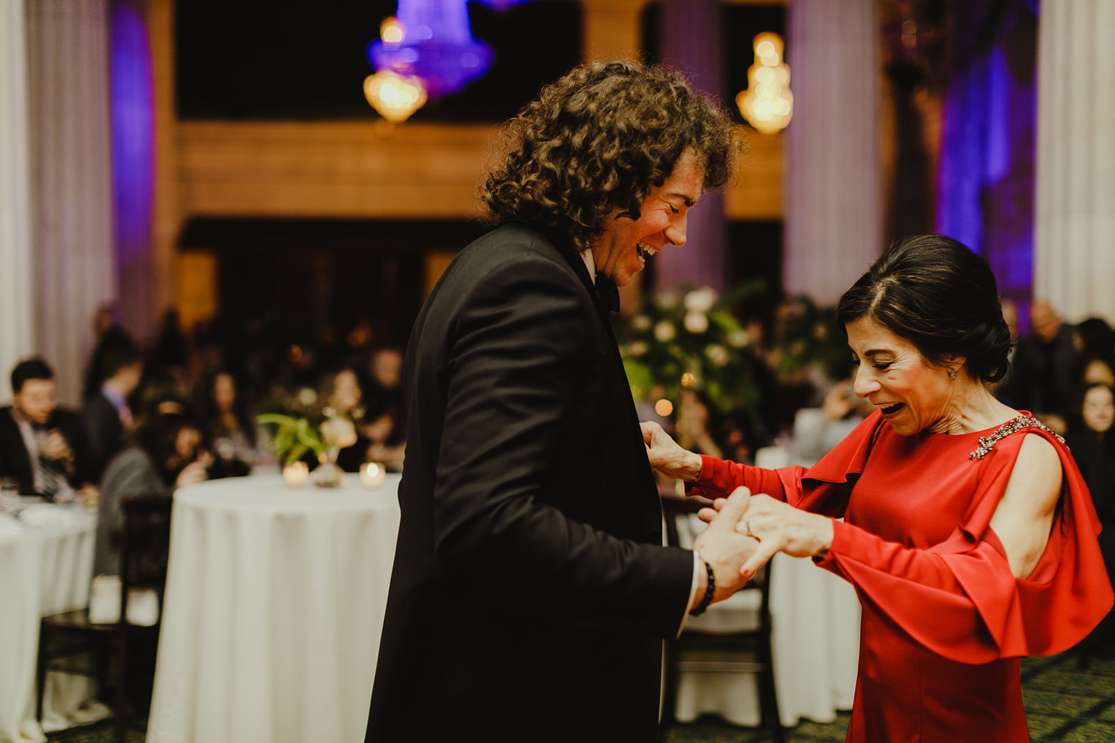 A groom and his mother sharing a dance during his Ballroom at McKay wedding