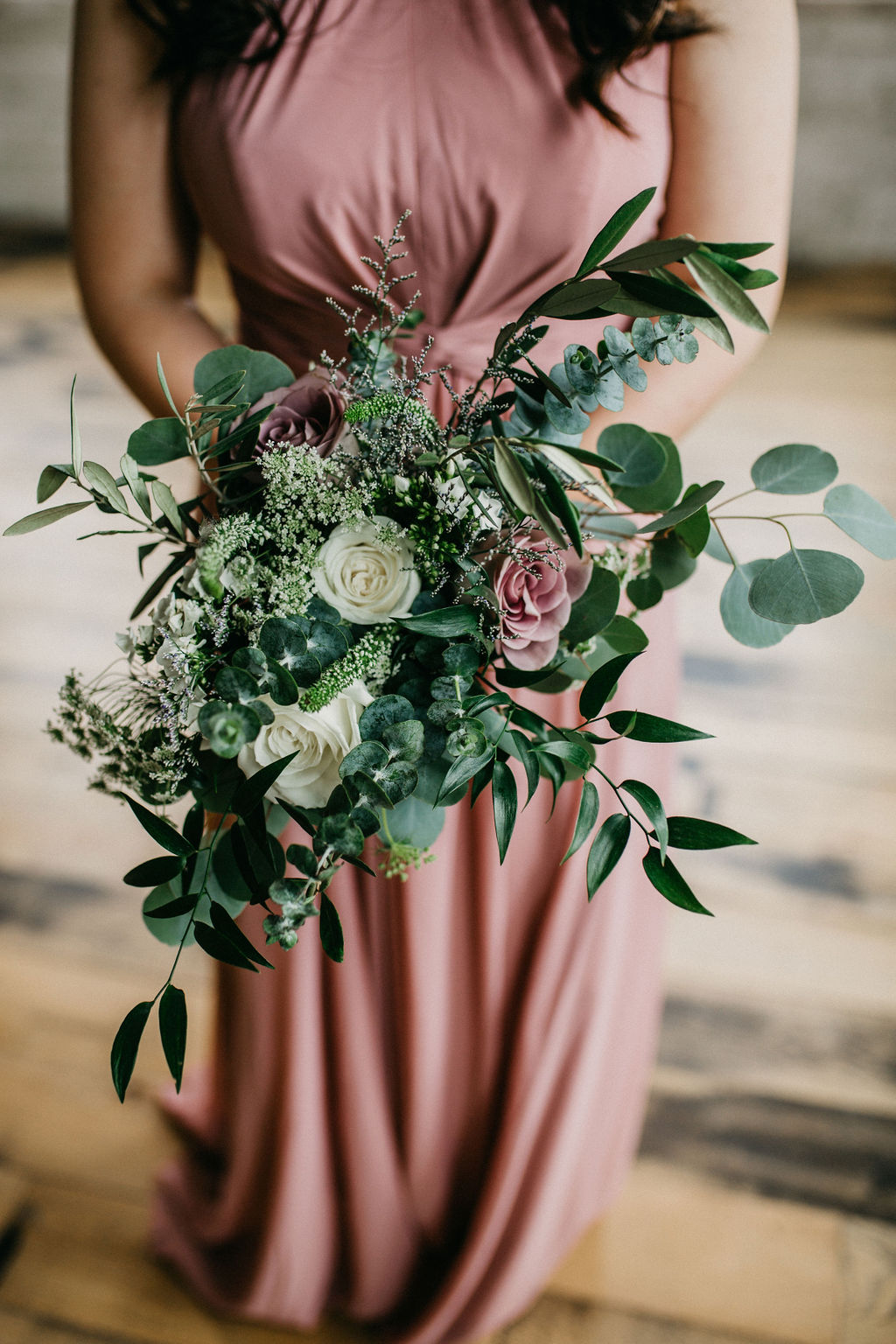 A bridesmaids bouquet 
