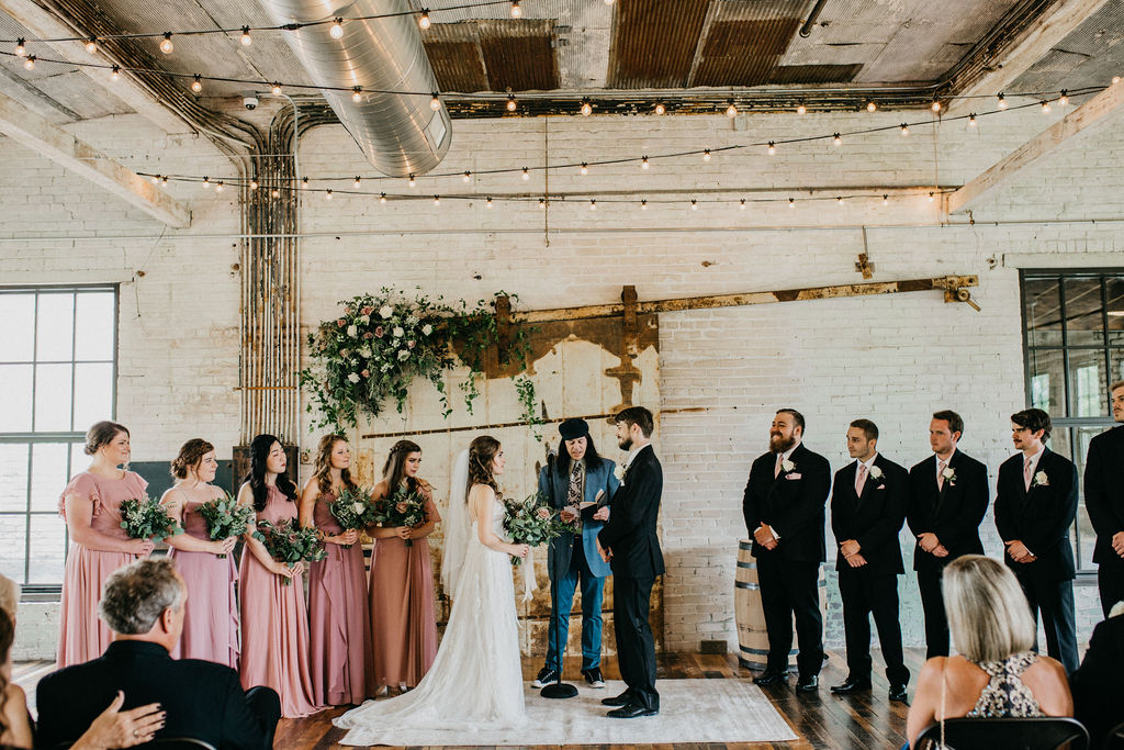 A wedding ceremony in Three Oaks, MI