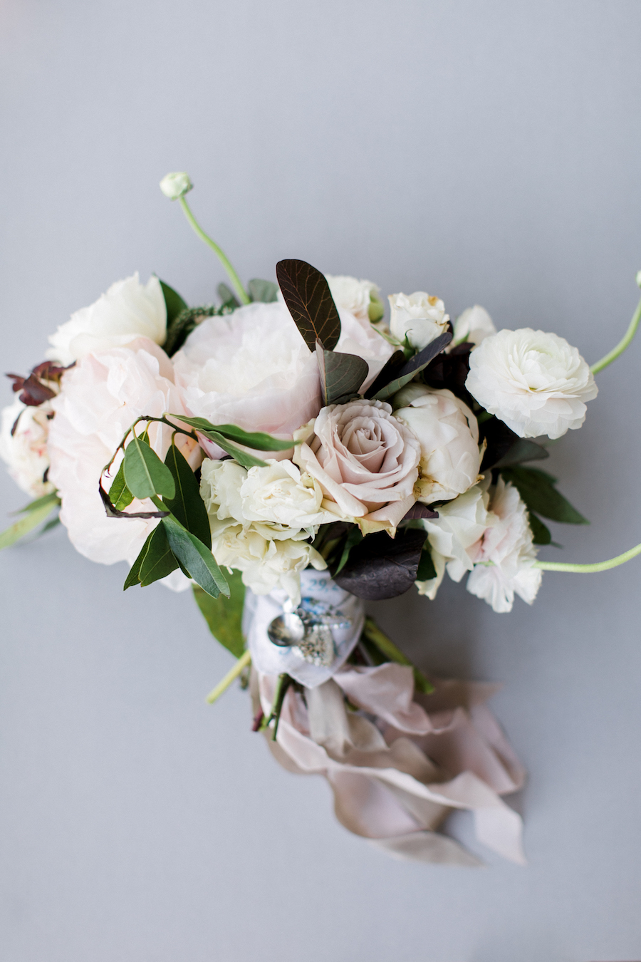 A garden inspired bridal bouquet