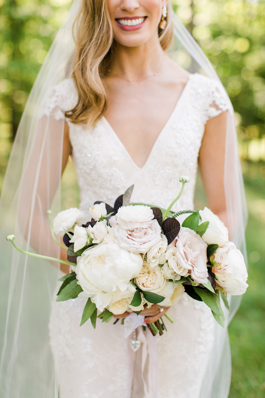 A bride and her bouquet 
