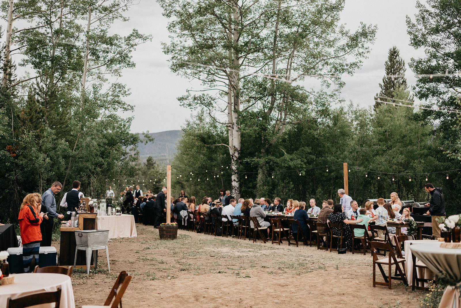 Colorado wedding reception