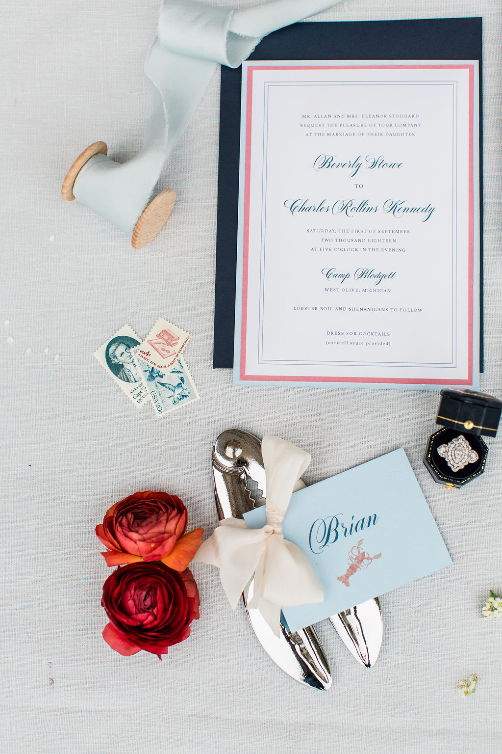 Coastal invitation suite