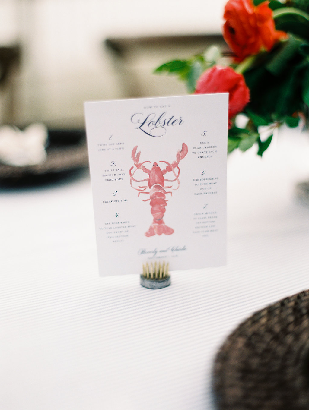 Instructional Lobster card