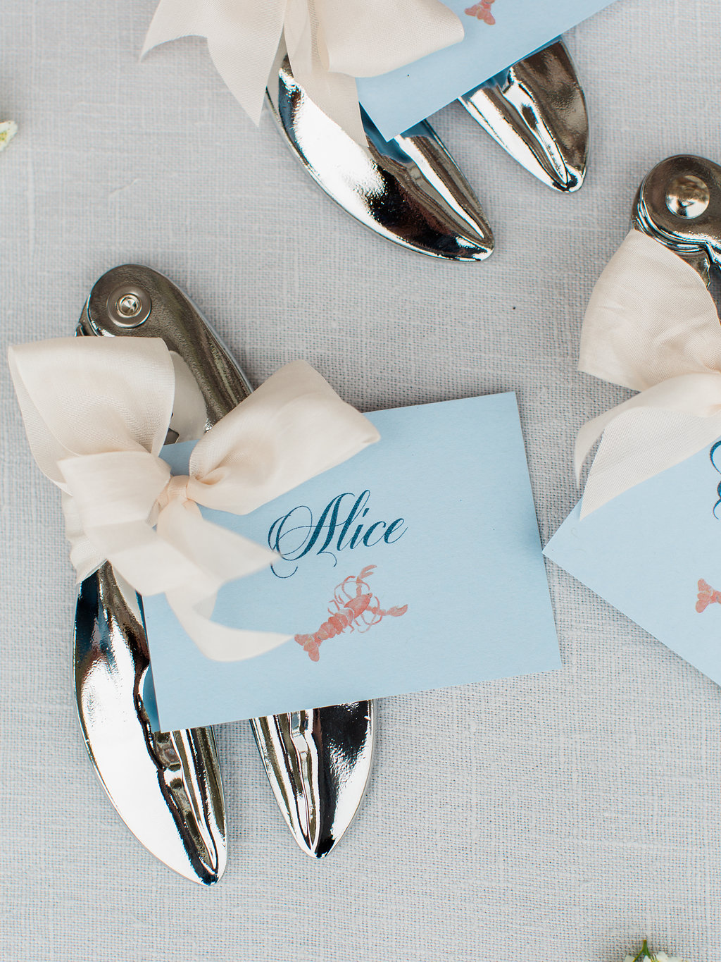 Lobster cracker escort cards