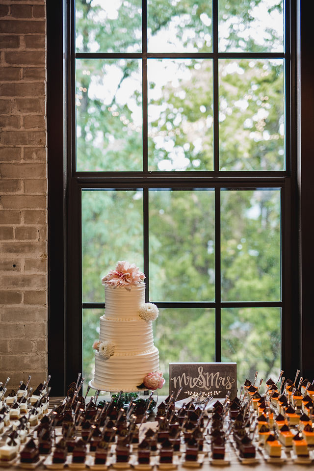 Southwest Michigan wedding dessert table 