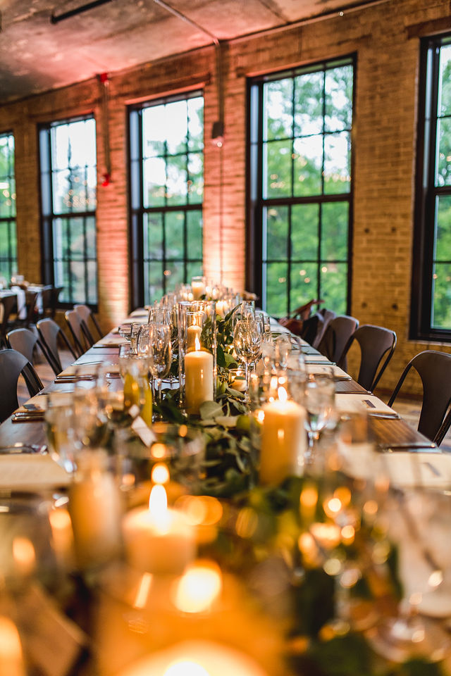 Southwest Michigan wedding table decor