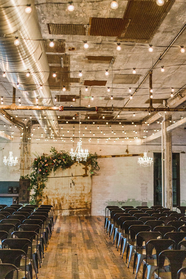 Southwest Michigan wedding venue ceremony chairs setup