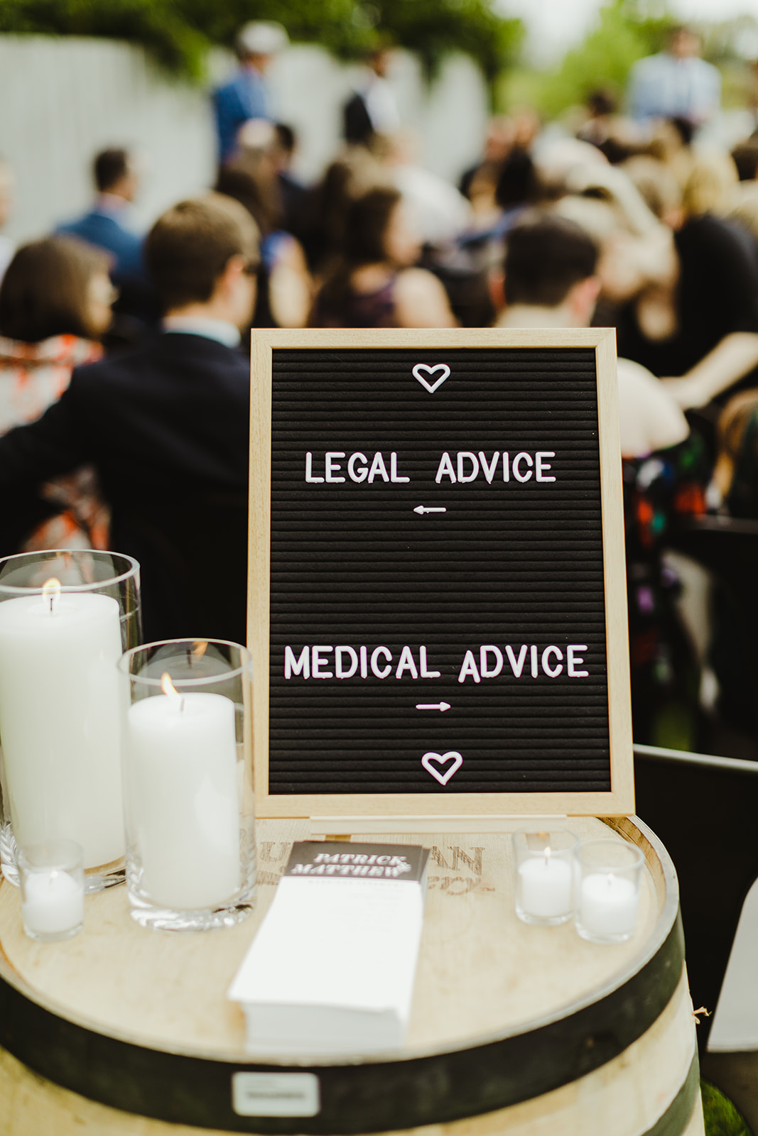 Ceremony wedding signage