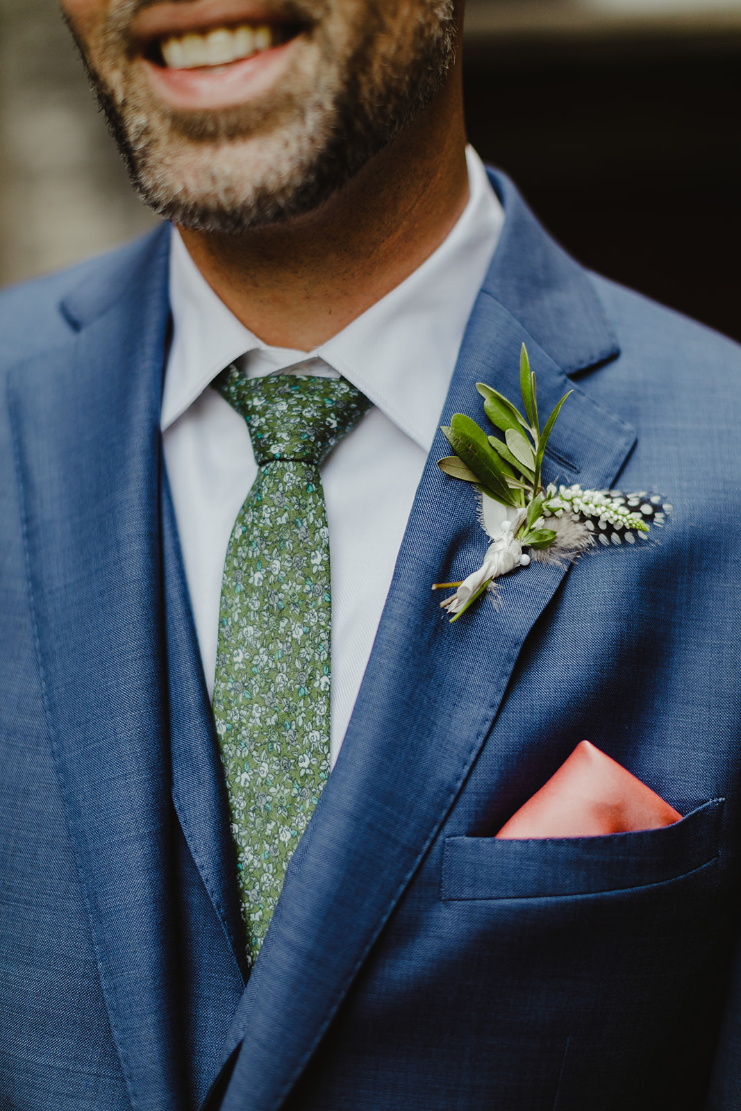 A greenery boutonnière 