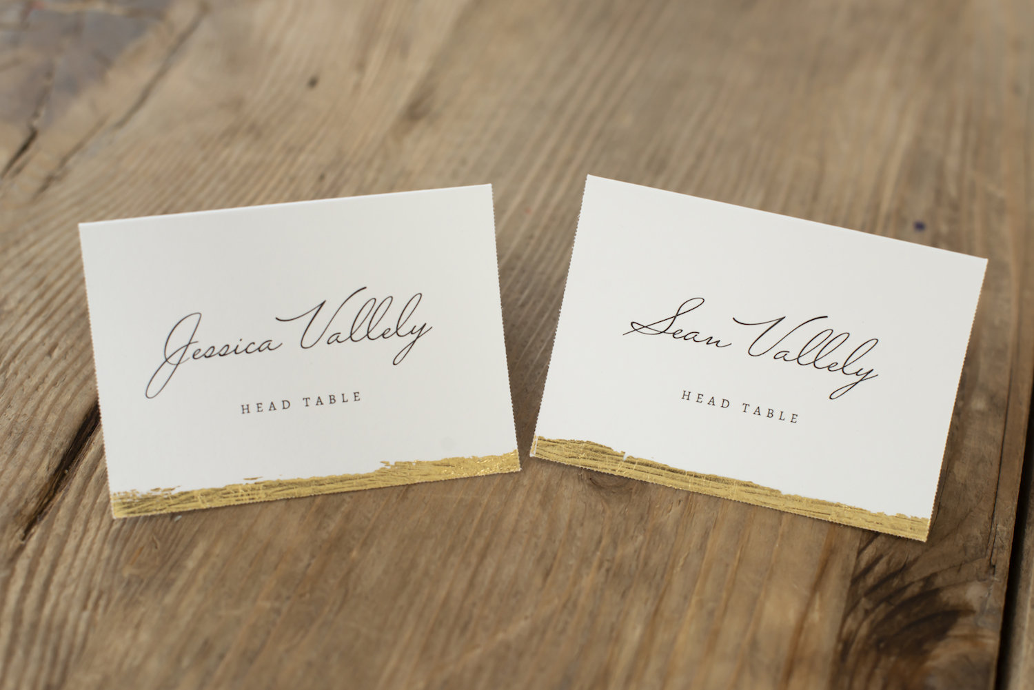 Bride and Groom name cards