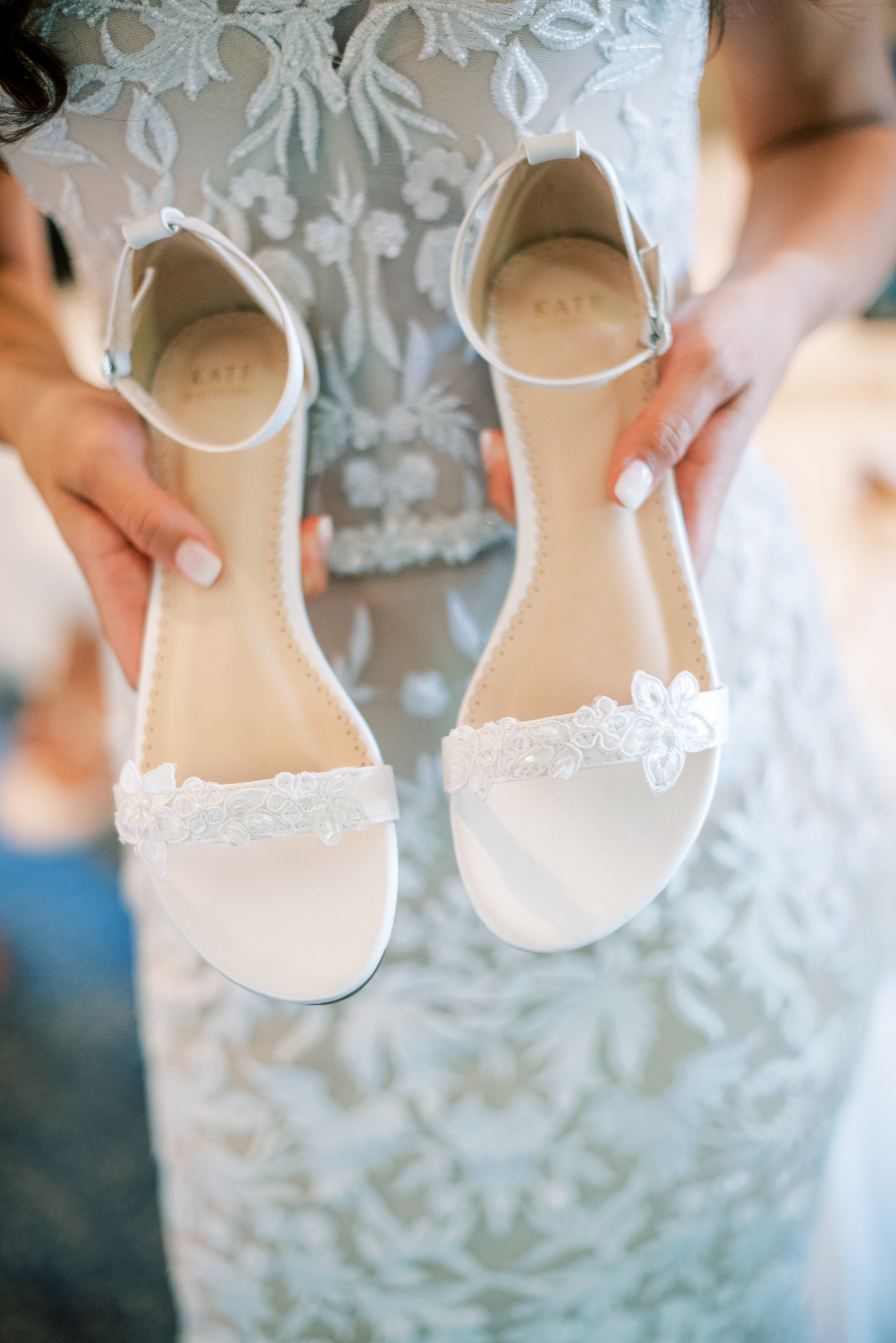 Brides shoes for Apple Blossom Resort wedding