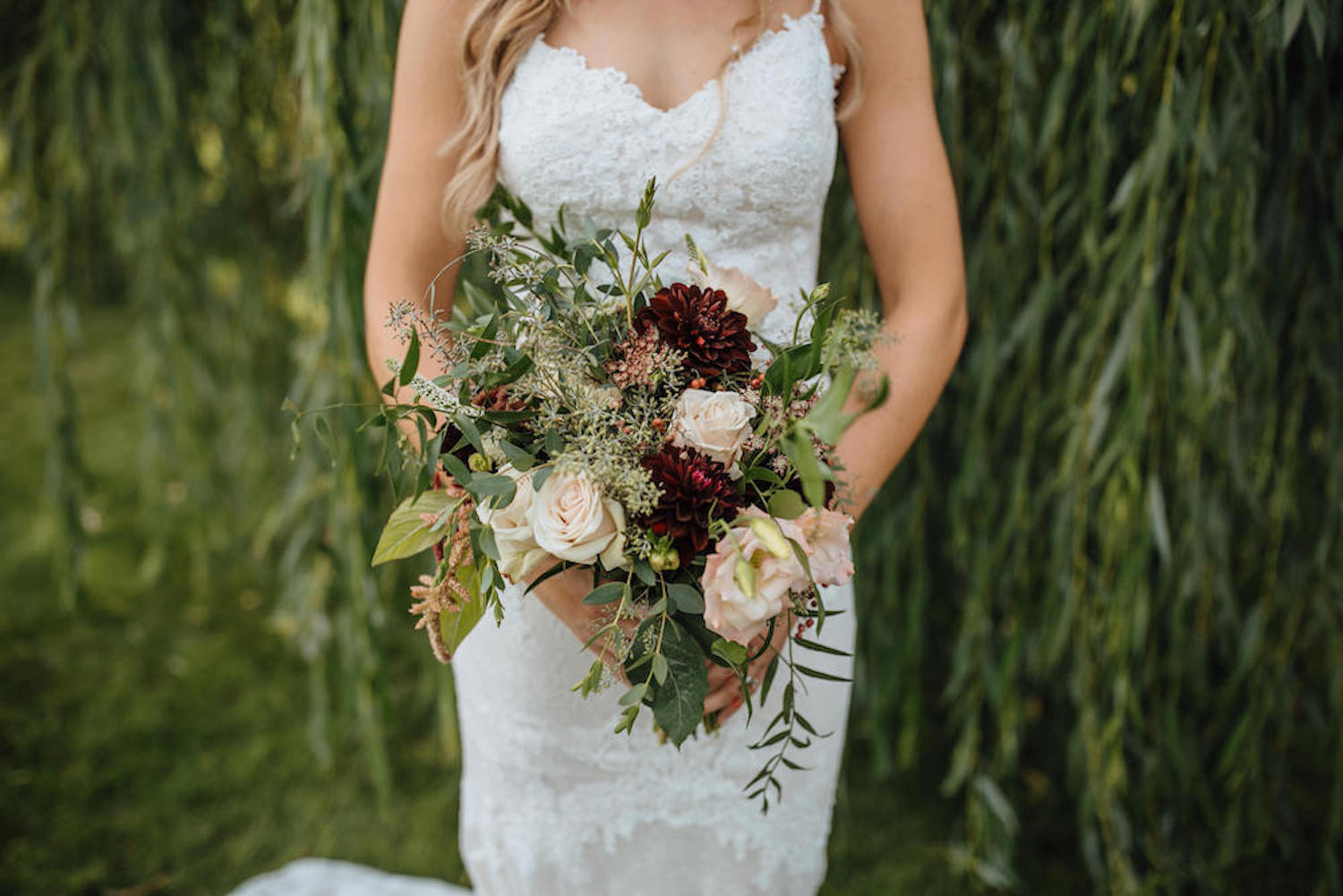 Bridal bouquet at Aurora Cellars wedding