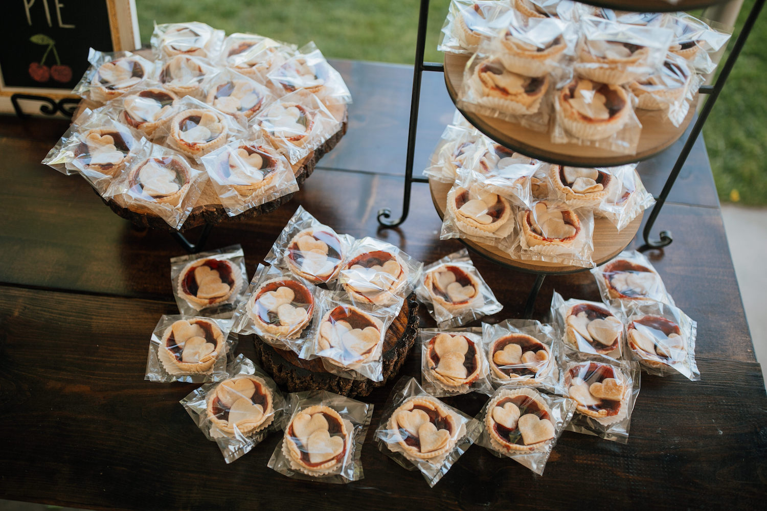 Individual wrapped pies