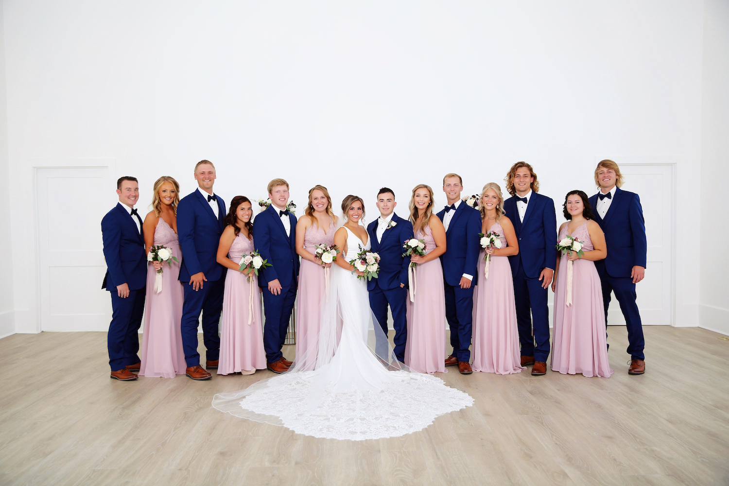 Bridal party of kalamazoo michigan wedding