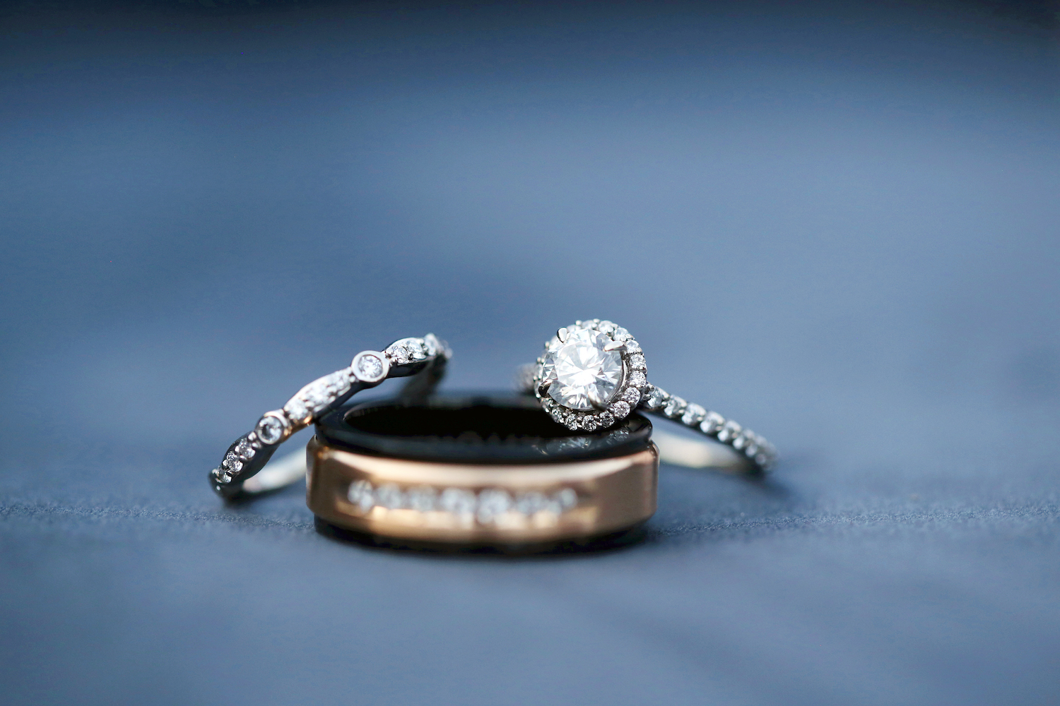 Wedding rings of kalamazoo Michigan wedding