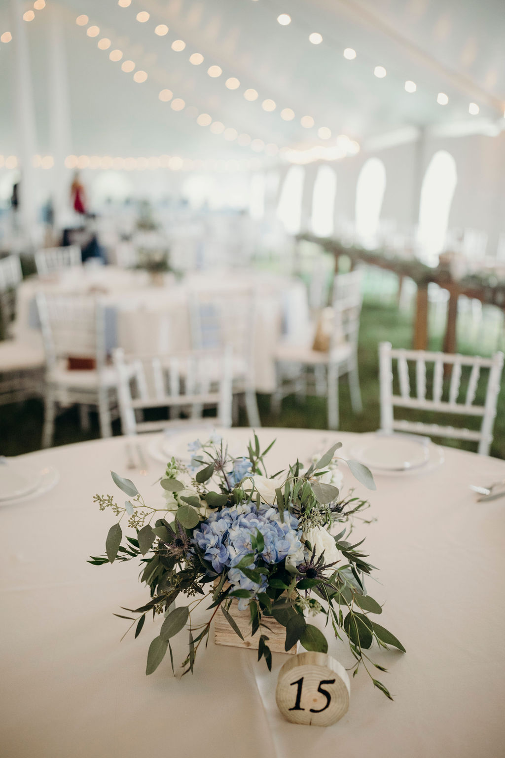 Floral and table number decor