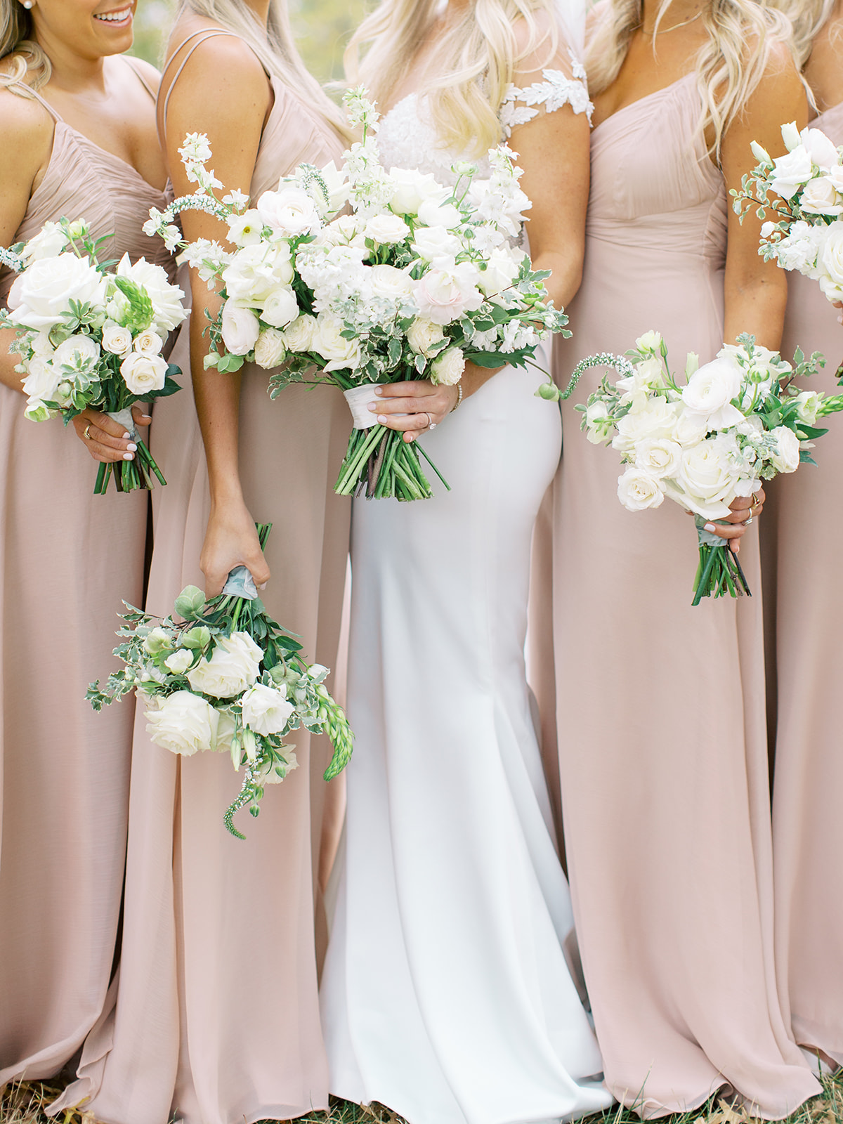 Bridal parties bouquets for Ritz Charles wedding