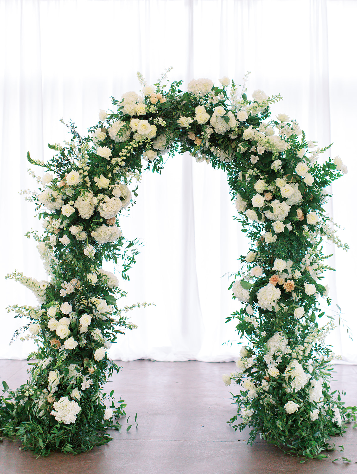 Floral arch of Ritz Charles wedding