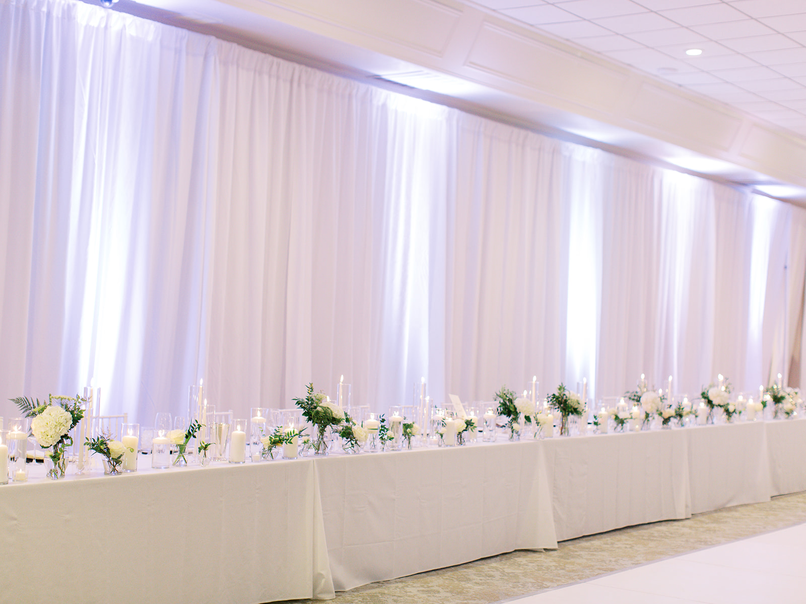 Ritz Charles wedding head table