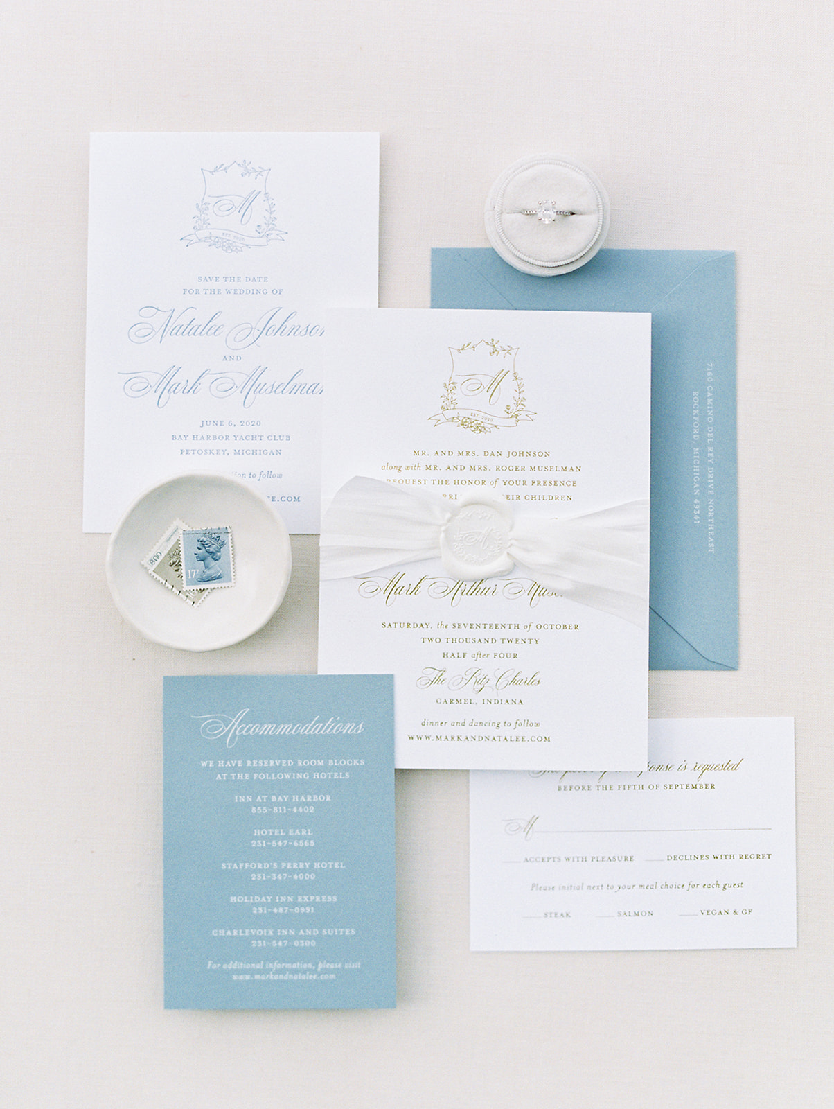 Ritz Charles Wedding stationaries