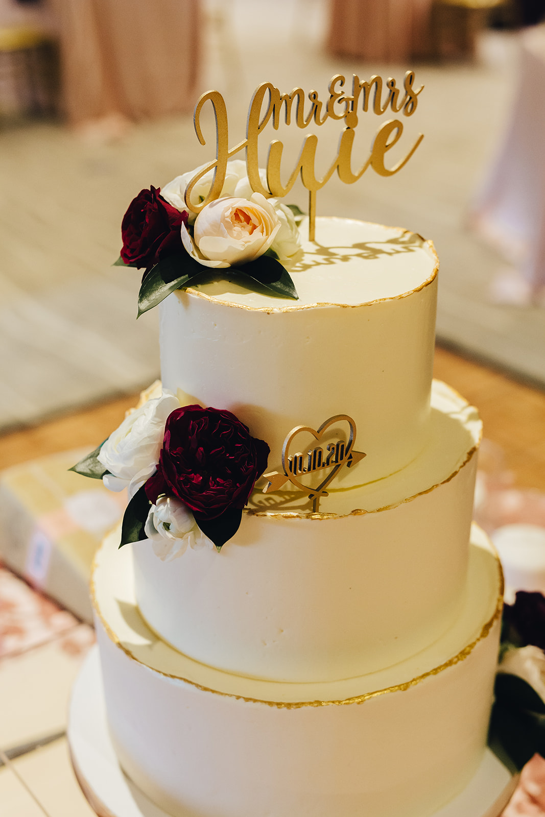 West Bay Beach wedding cake