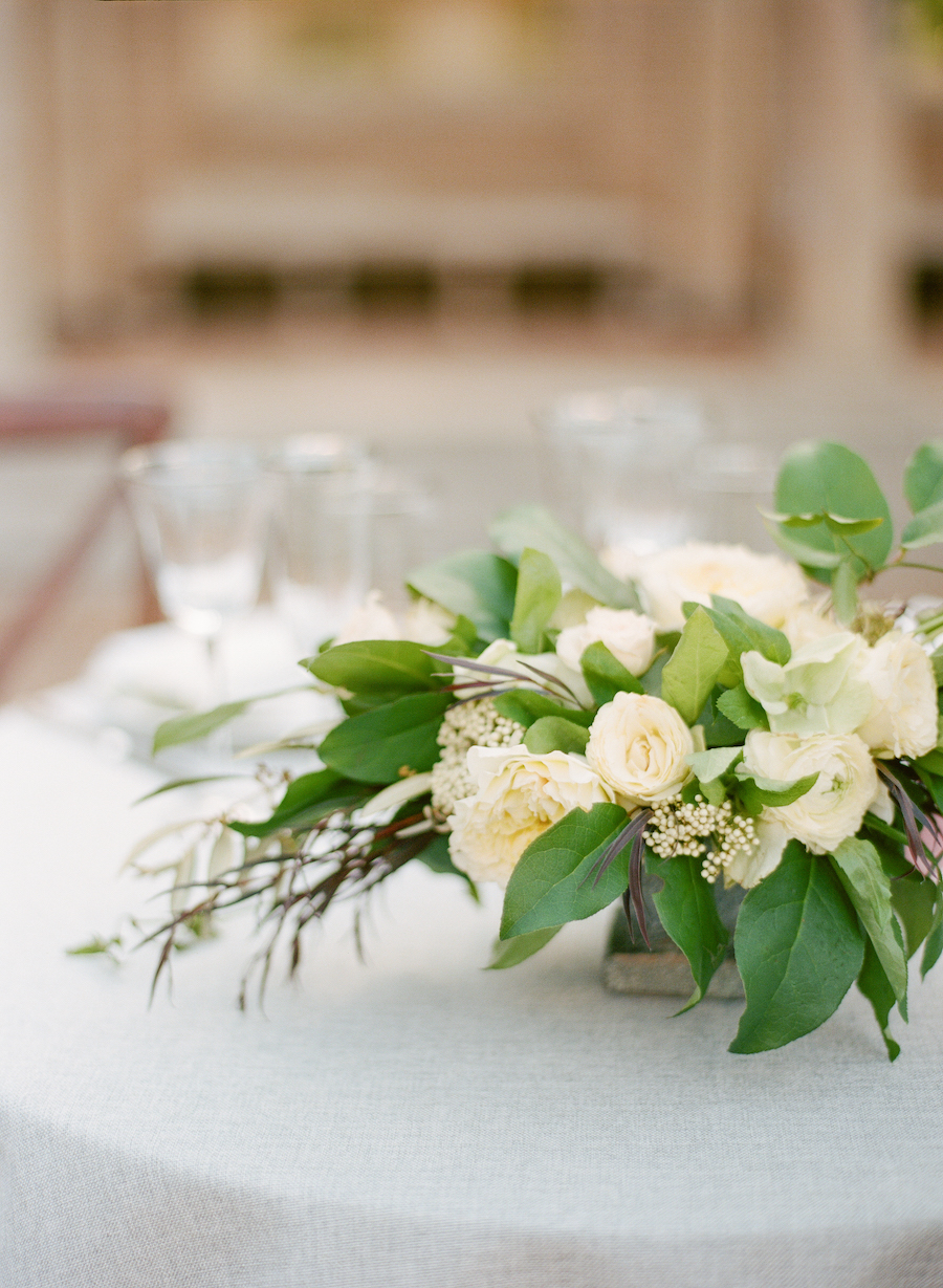 A floral arrangement for a wedding