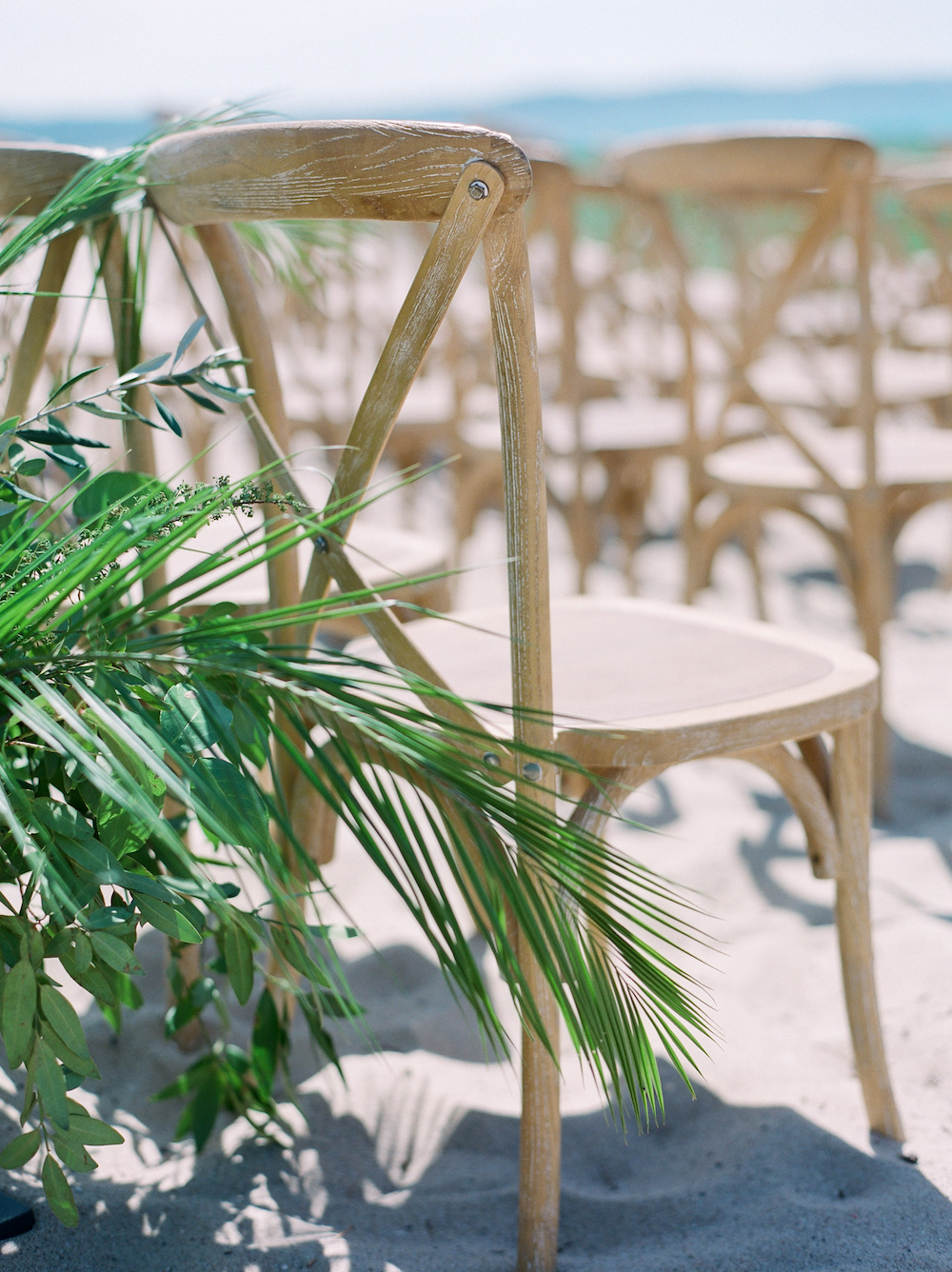Beach wedding chairs