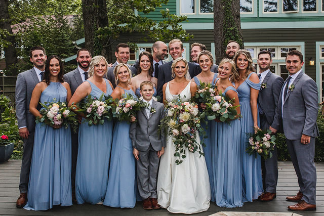 Bridal Party standing together